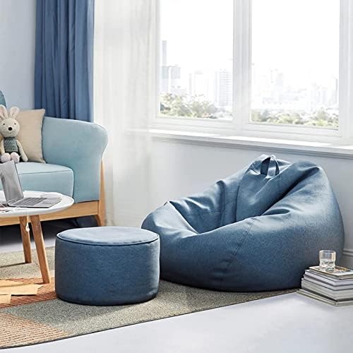 Zitzakhoes Polyester Ergonomisch Design Zonder Vulling Afneembaar Wasbaar 80x90 100x120 cm Woonkamer Slaapkamer