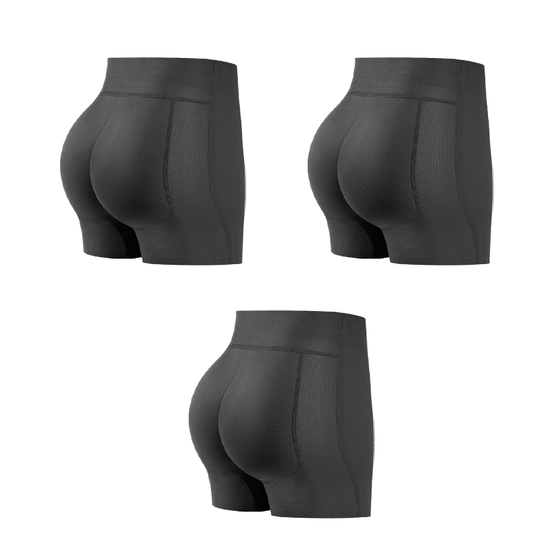 Shapewear Shorts met Padded Billen en Hoge Taille - Ademend en Onzichtbaar