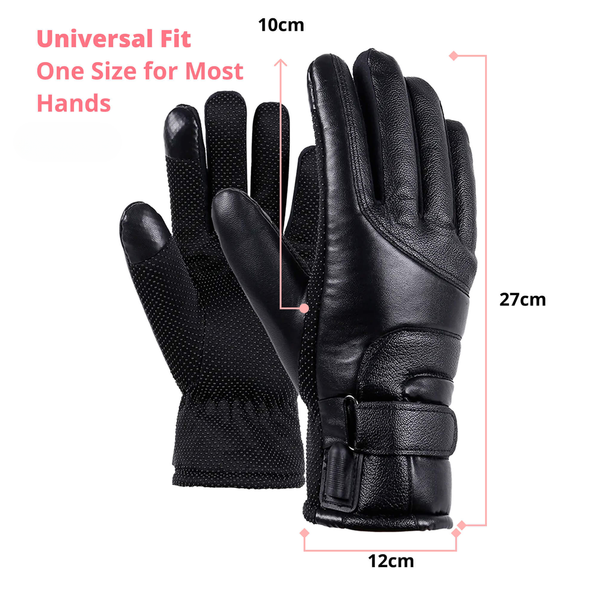 Verwarmde Handschoenen voor Dames - Thermische Waterafstotende Winterhandschoenen met Touchscreen - Oplaadbaar USB Design