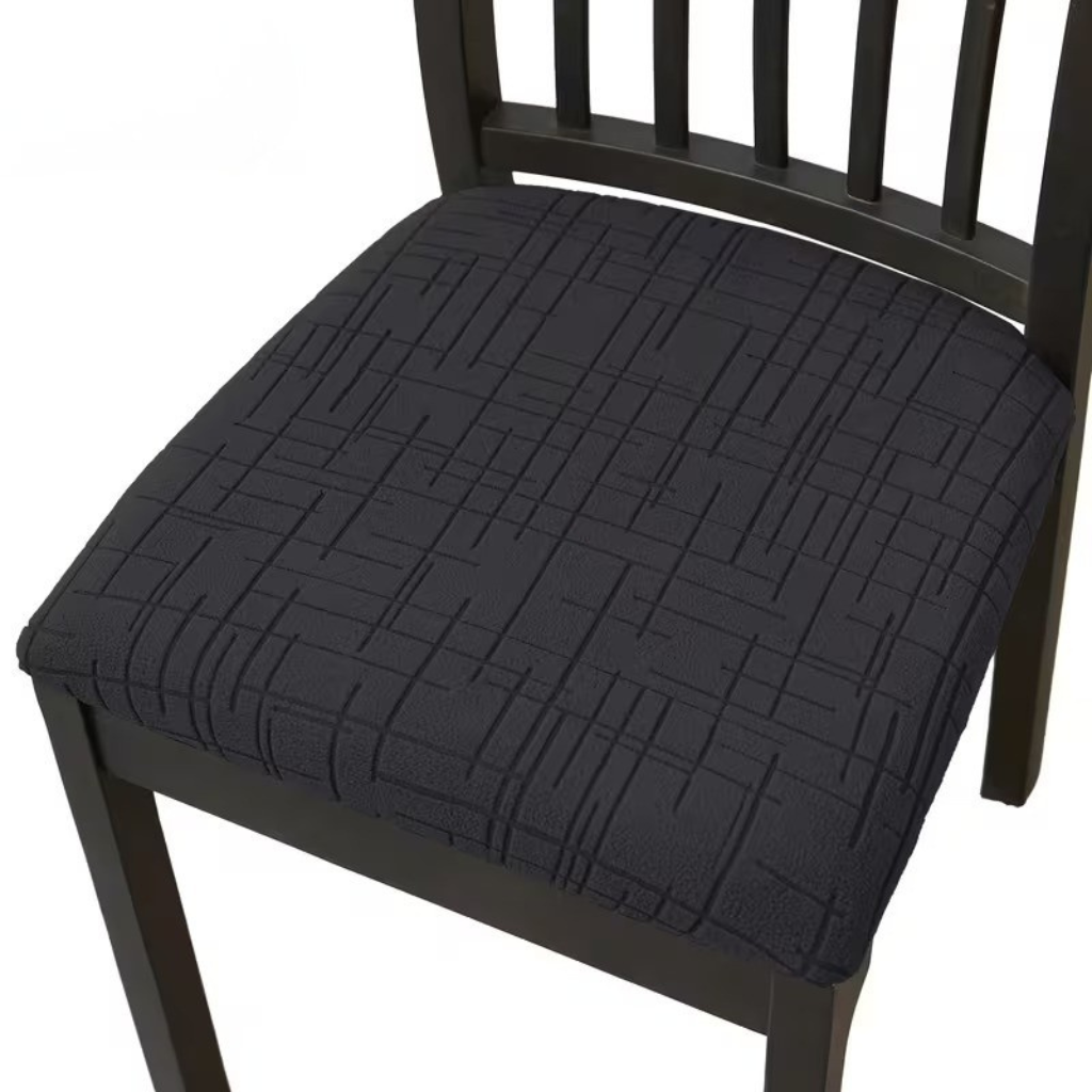 Elastische stoelhoes met zachte stretch voor eetkamerstoelen in moderne kleuren beige grijs afneembaar wasbaar
