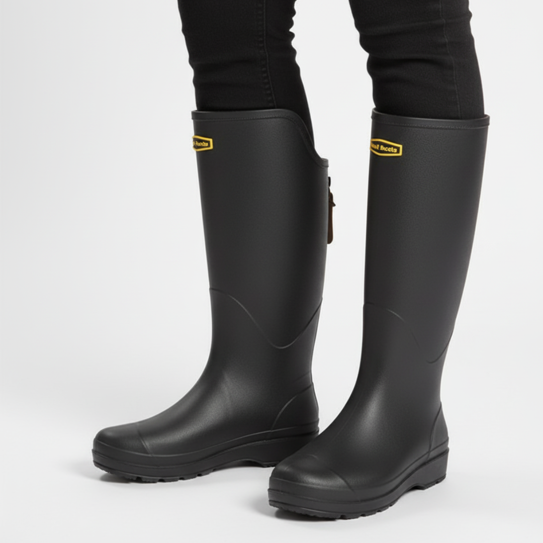 Waterdichte Knielaarzen Hoog PVC Regenlaarzen Dames Heren Unisex Tuin Modder Buitenleven Stevige Grip Comfort