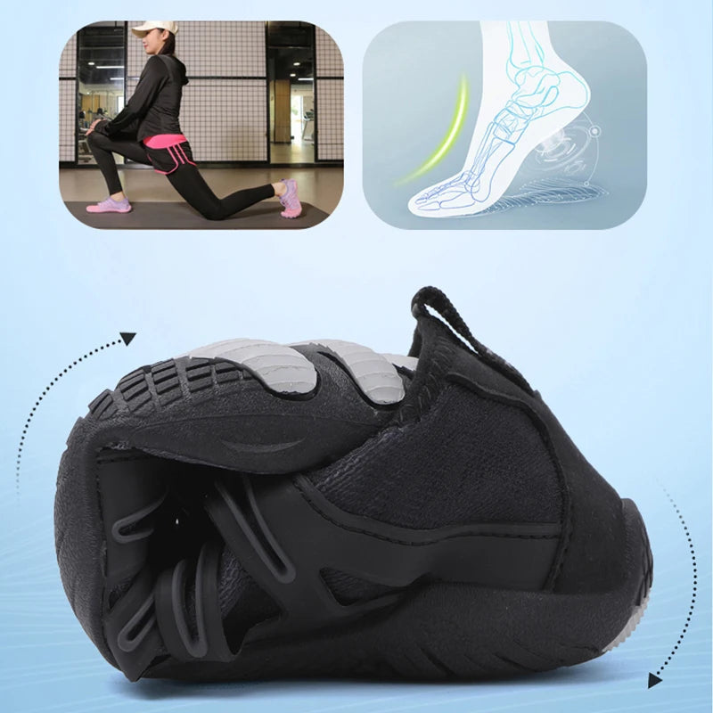 Orthopedische Barefoot Schoenen met Brede Teenruimte Flexibele Zool Lichtgewicht Wandelschoenen Dames Heren