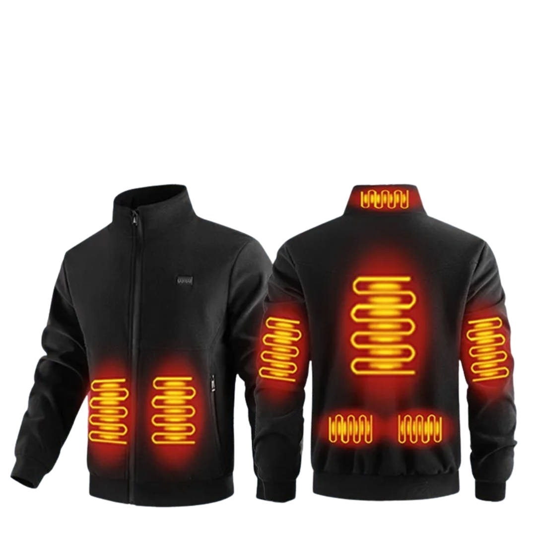 Verwarmde Winterjas met 8 Verwarmingszones Fleece Voering Dames Heren Outdoor Waterdicht Thermisch Isolerend