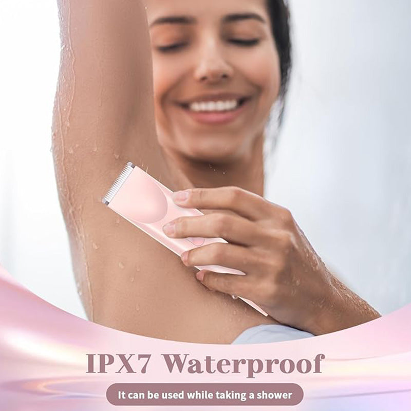 Precisie Trimmer voor Gezicht Oksels Bikinizone - Waterbestendig Oplaadbaar Dubbele Kop