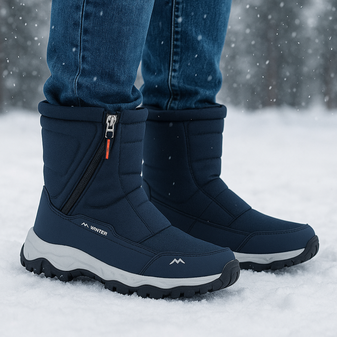 Gevoerde Winterlaarzen Dames Waterdicht Sneeuwlaarzen Antislip Warm Gevoerd Oxford Materiaal Snowboots