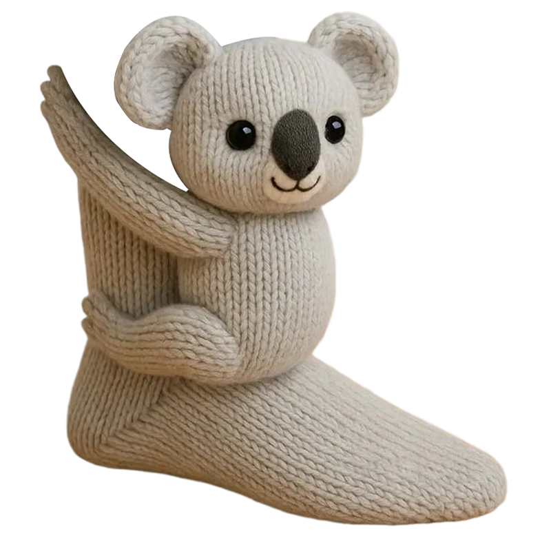 Knuffel Sokken met Dieren Design - Zachte Hugsokken voor Warmte en Comfort