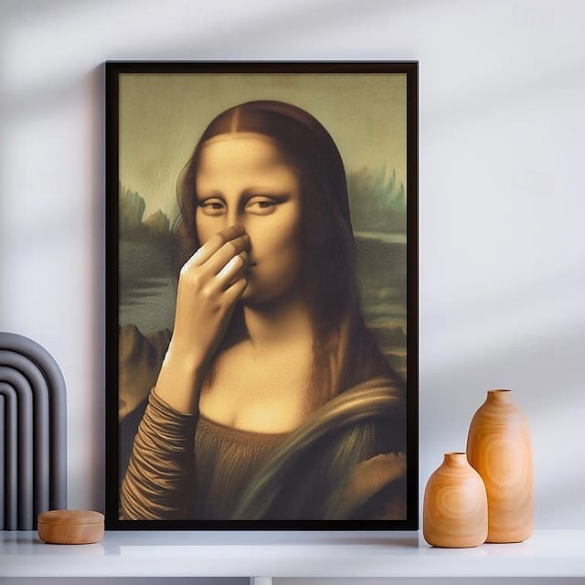 Canvas Wanddecoratie Badkamer 30x40 cm Vochtbestendig Humoristisch Kunstwerk Toilet Wandbord Ophangsysteem