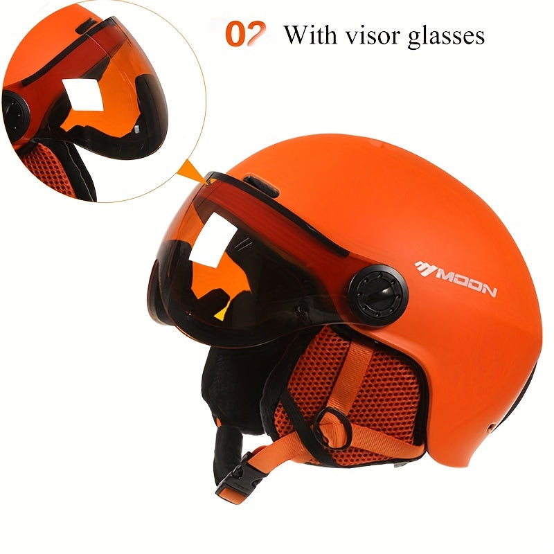 Sportieve Skihelm met Verstelbare Pasvorm en Afneembare Onderdelen - Veiligheid en Comfort voor Wintersport