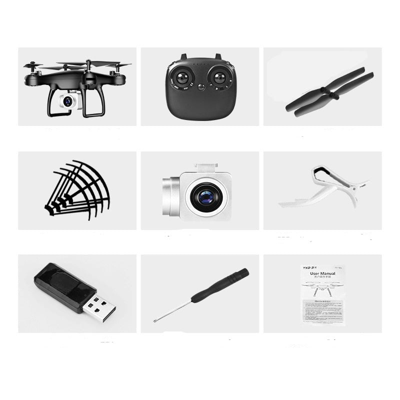 Professionele Quadcopter Drone 4K Camera 5G WiFi GPS Opvouwbaar Luchtfotografie Outdoor Zwart Wit RC