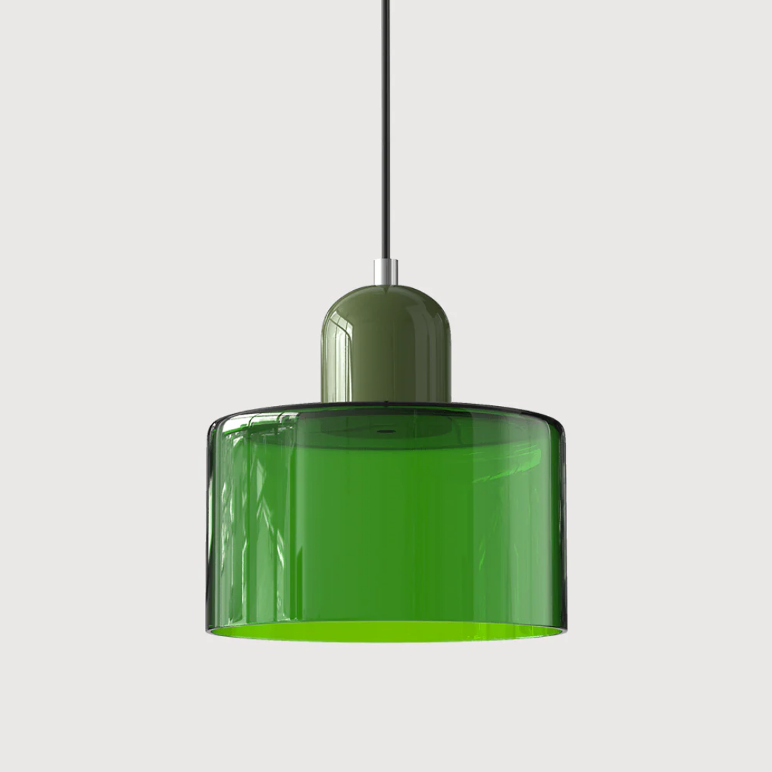 Lismeno Retro Hanglamp - Glazen Hanglamp met Warm Licht voor Eettafel, Keuken & Woonkamer
