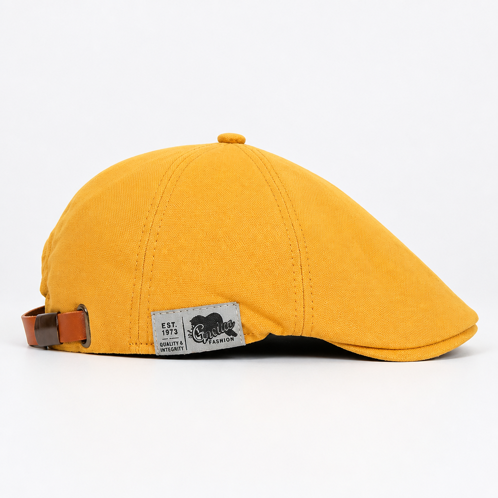 Verstelbare Katoenen Platte Pet voor Heren Lichtgewicht Ademend Klassiek Casual Hoofddeksel Retro Stijl
