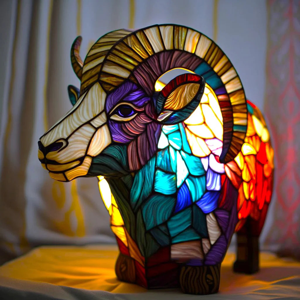 Decoratieve Dierenlamp 15 cm - Kunstlamp met LED-verlichting voor Kinderkamer, Woonkamer en Sfeerverlichting