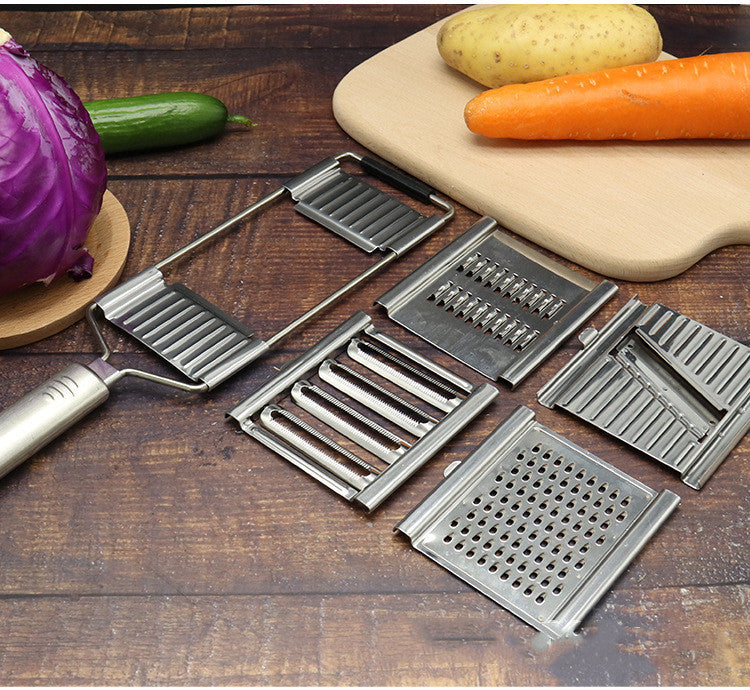 Roestvrijstalen Rasp - Multifunctionele Keukenrasp met Ergonomisch Handvat voor Groenten & Kaas