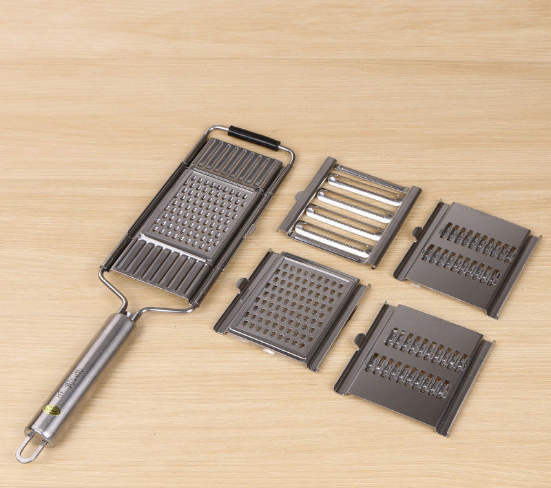 RVS Multifunctionele Rasp met Ultrafijne Messen voor Groenten & Kaas - Professioneel Keukengerei