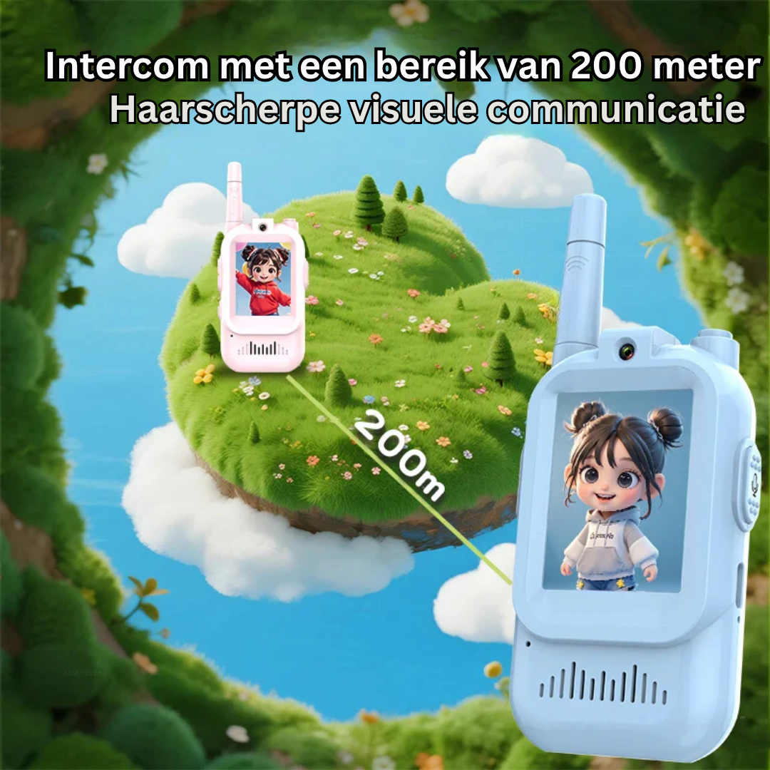 Interactieve Communicatieset met Video en Spraak voor Kinderen Binnen en Buiten Speelgoed Walkie Talkie