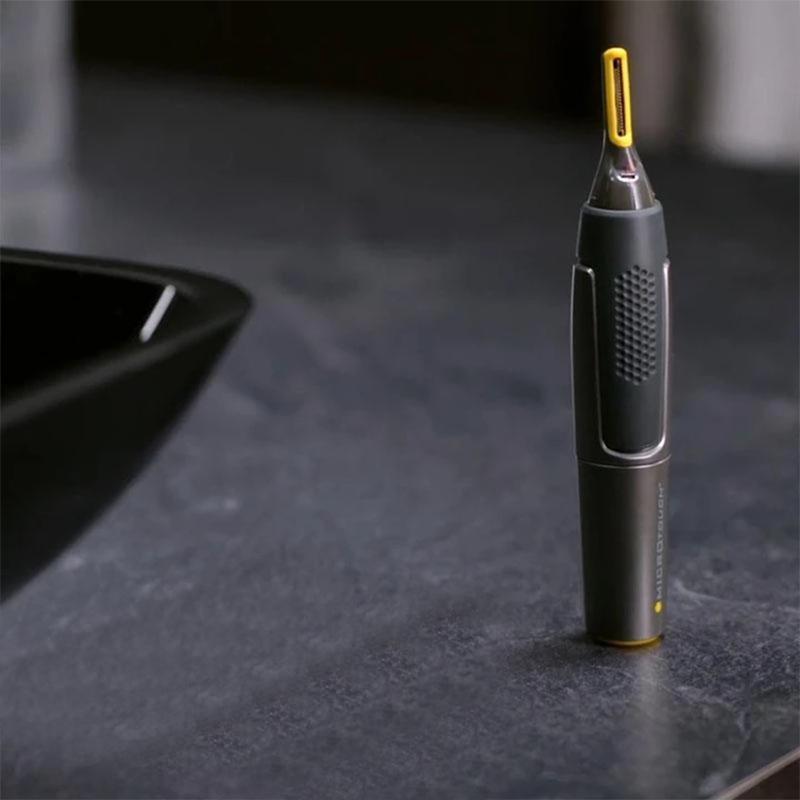 Precision Haartrimmer voor Neus Oren Wenkbrauwen | Met LED-Verlichting | Titanium RVS Mesjes | Ultra-Vlakke Kop | Ergonomisch Design