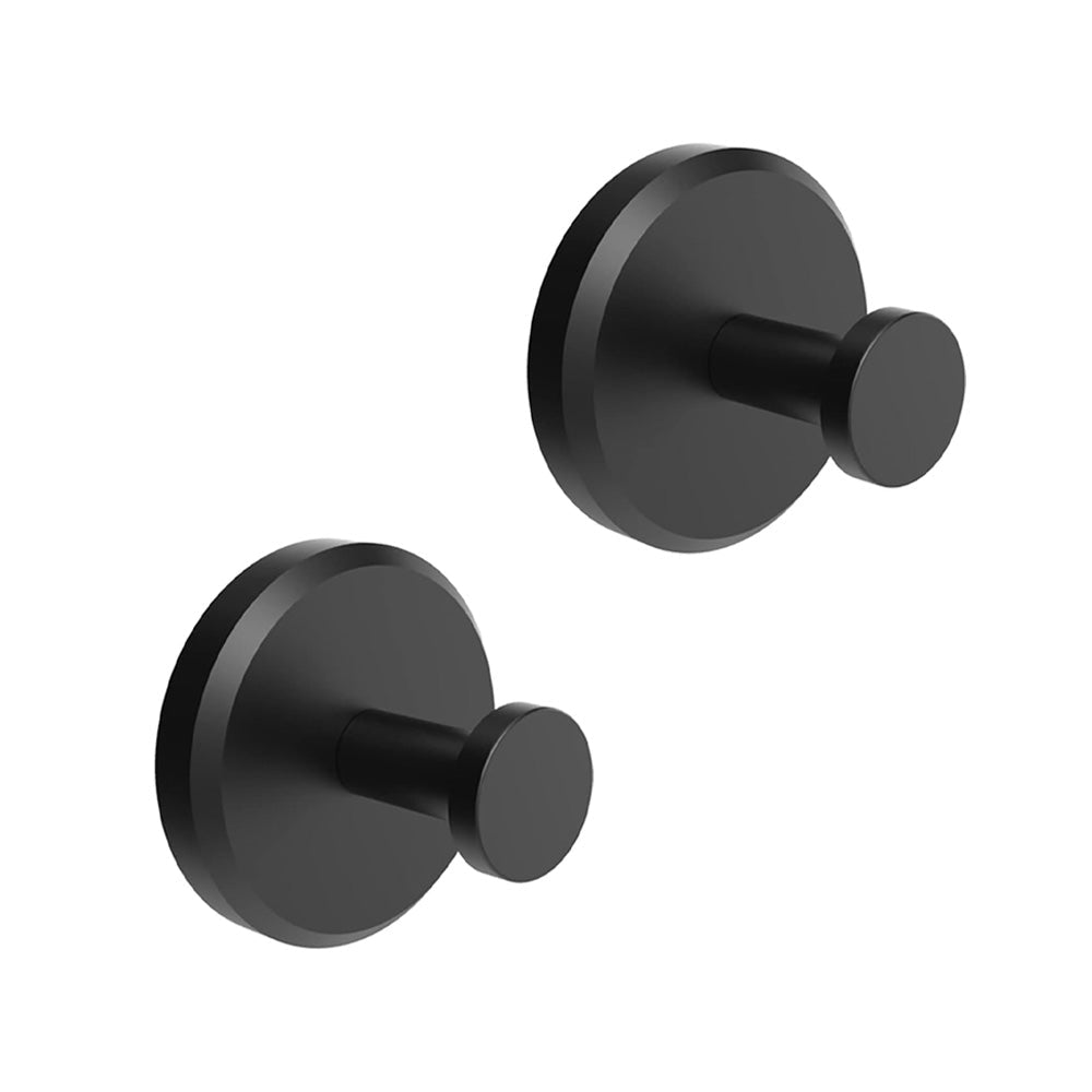 Badkamerhaak Zuignap Verplaatsbaar Roestvrij Staal 5,5 x 5,5 x 5,6 cm Herbruikbaar Zwart Zilver Goud Tegels Glas