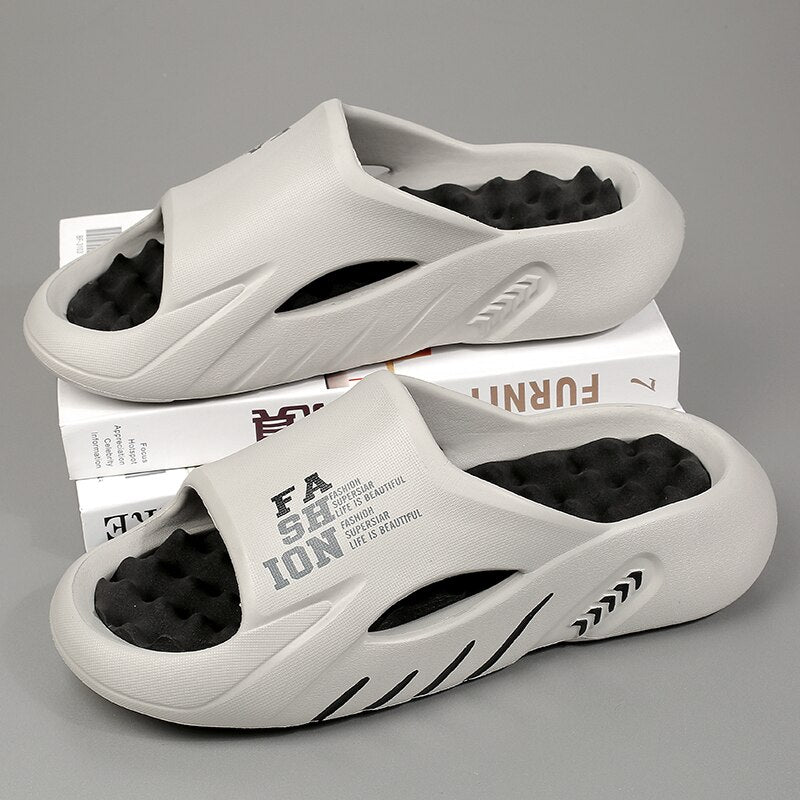 Massageslippers met Voetboogondersteuning - Antislip Zool - Verstelbare Sluiting - Ergonomische Comfort Slippers