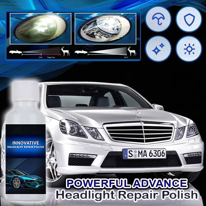 Koplamp Restauratie Set 20ml Herstelvloeistof met Spons voor Autolampen UV Bescherming Hydrofobe Coating