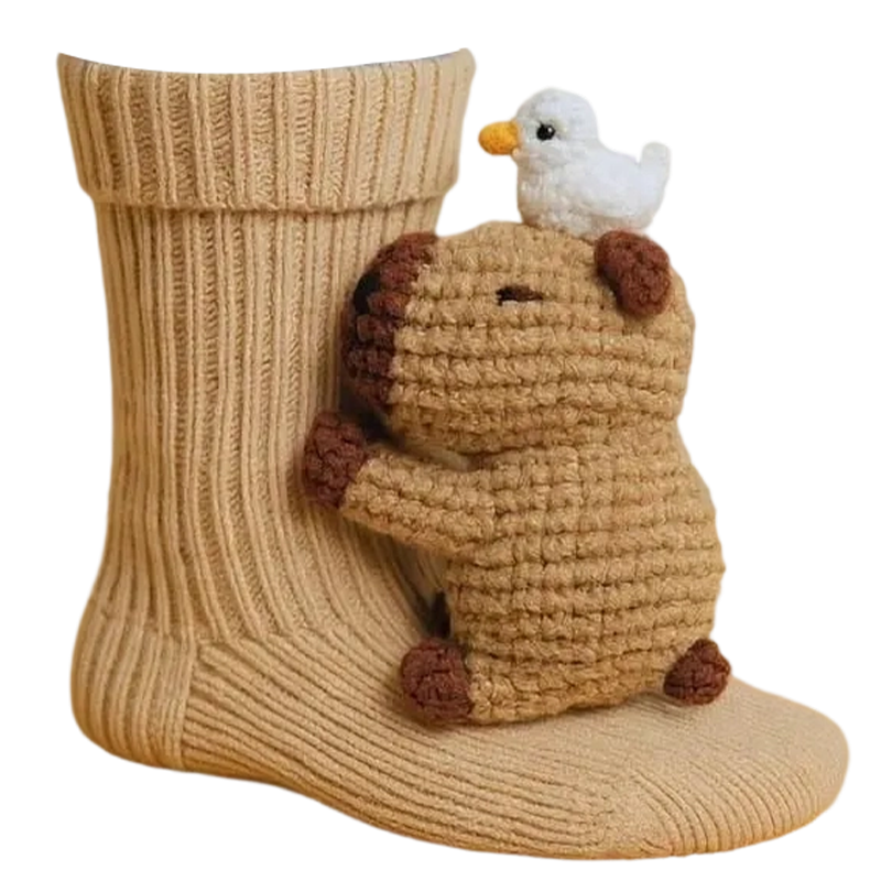 Knuffel Sokken met Dieren Design - Zachte Hugsokken voor Warmte en Comfort