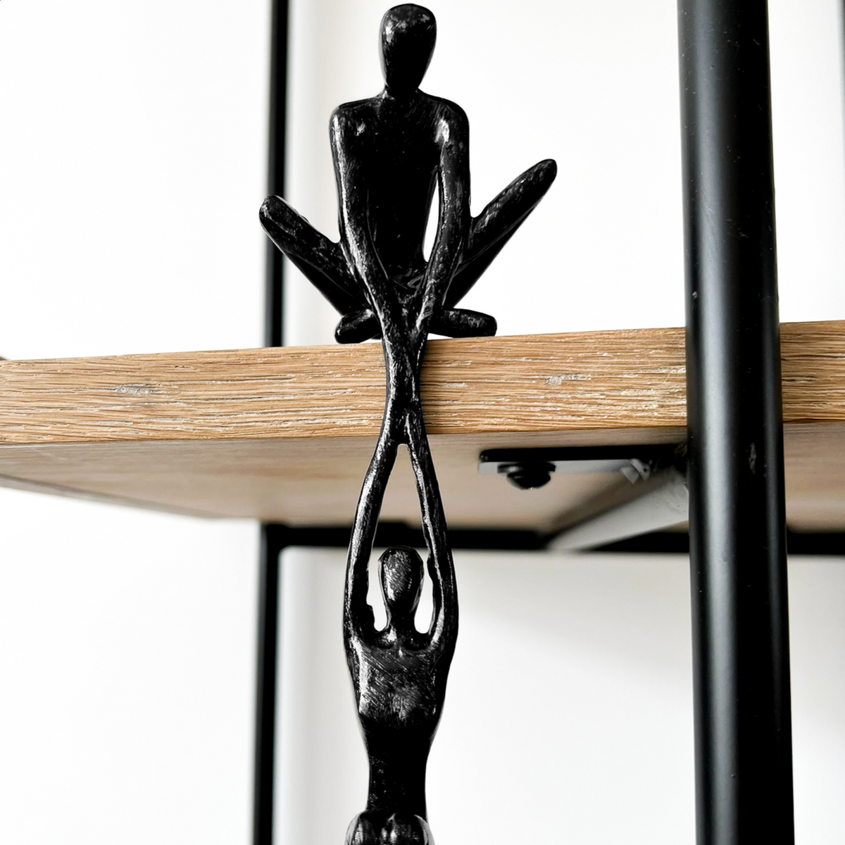 Sculptuur Eeuwig Duo - Decoratief Beeldhouwwerk van Twee Verbonden Figuren