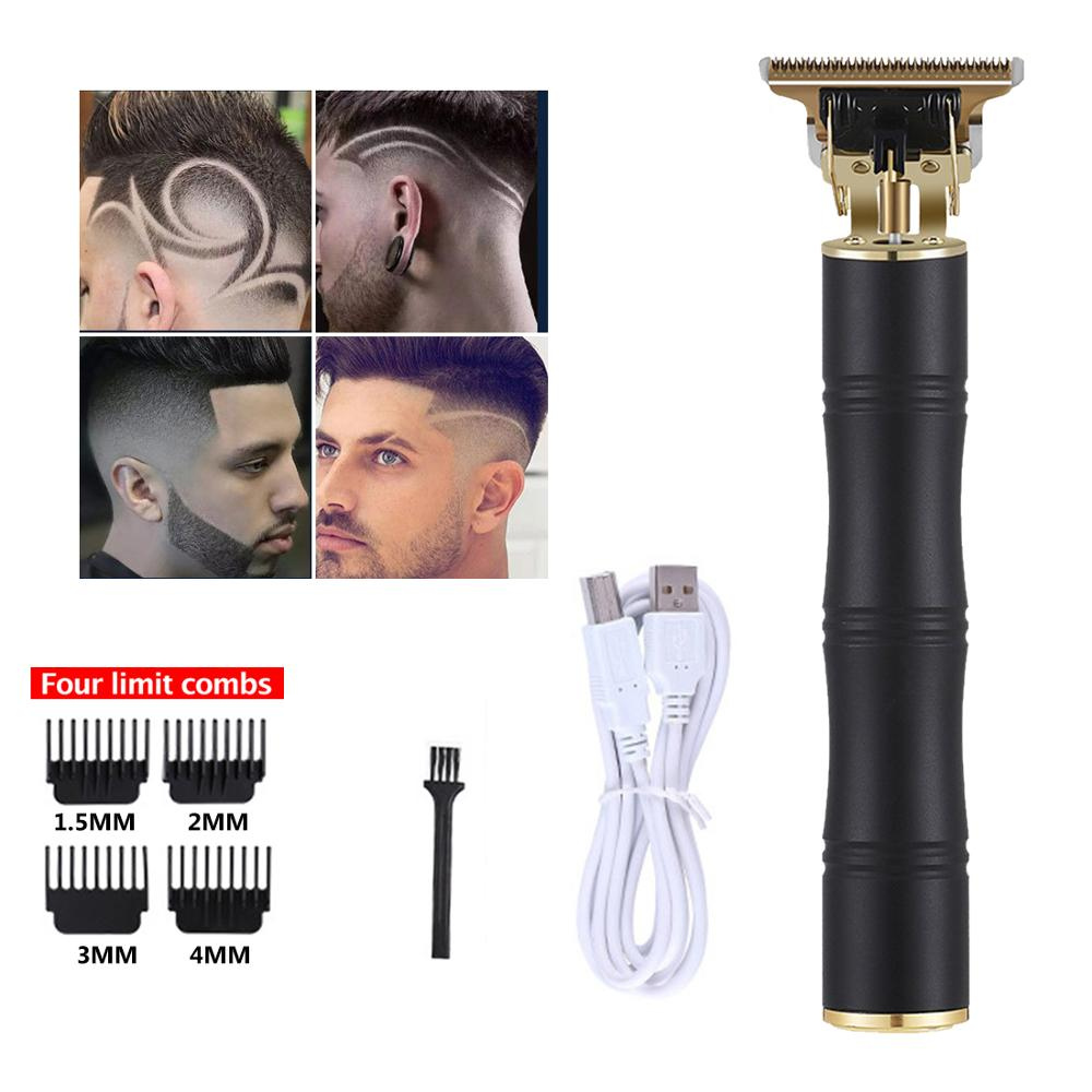 Elektrische Haartrimmer met T-Mes - Professionele Contouren & Baardverzorging