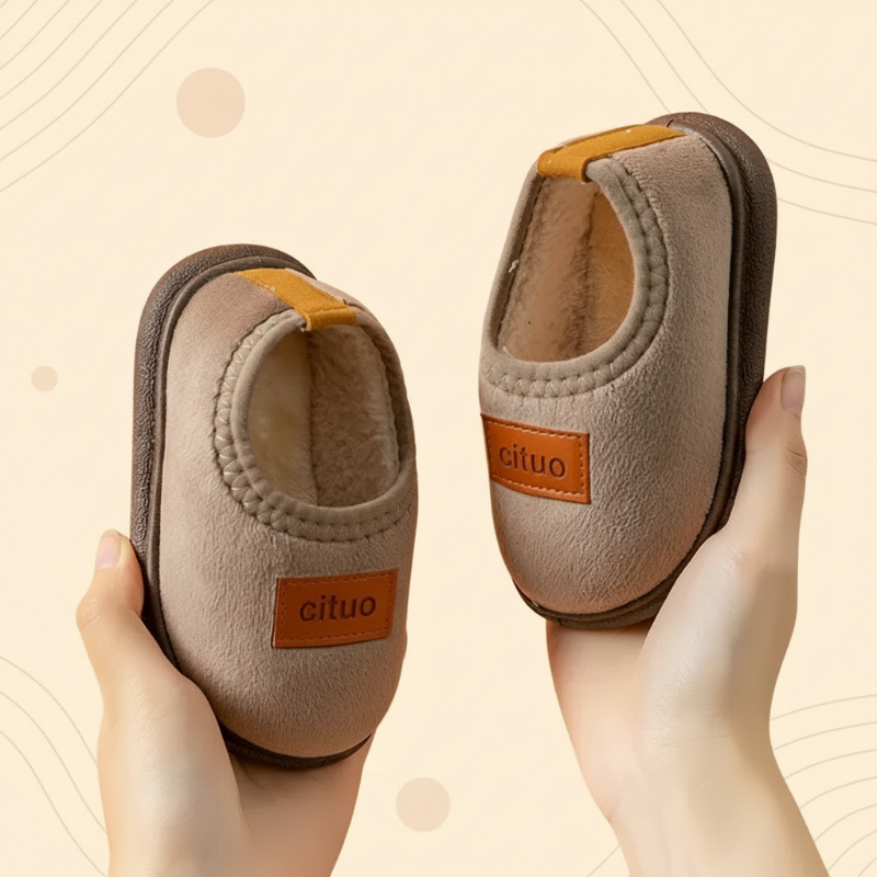 Zachte Winterpantoffels voor Kinderen met Antislipzool Warme Voering Comfort Binnenschoenen Peuters Kleuters