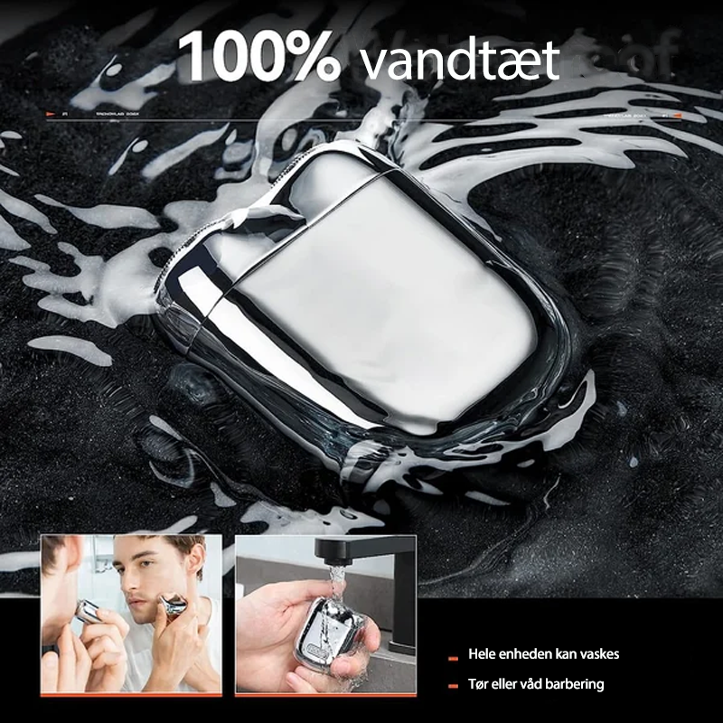 Compacte Oplaadbare Scheerapparaat met USB Poort - Waterdicht Reisscheerapparaat voor Gezicht en Lichaam