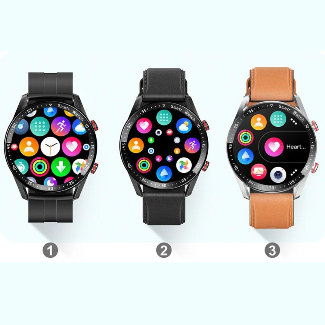 Smartwatch met Lautsprecher, Bluetooth en Fitnessfuncties - Luxe Design voor Sport en Dagelijks Gebruik