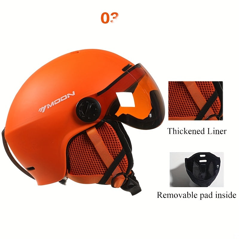 Sportieve Skihelm met Verstelbare Pasvorm en Afneembare Onderdelen - Veiligheid en Comfort voor Wintersport