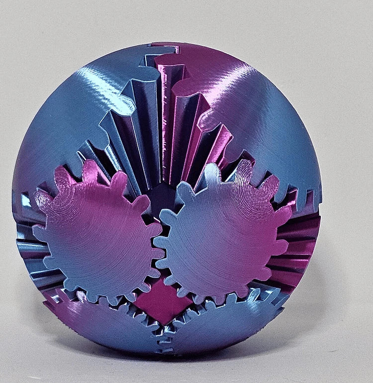 3D Geprinte Tandwielbal Fidget Speelgoed voor Stress en Focus Verbetering Anti-Stress Bal voor Kinderen