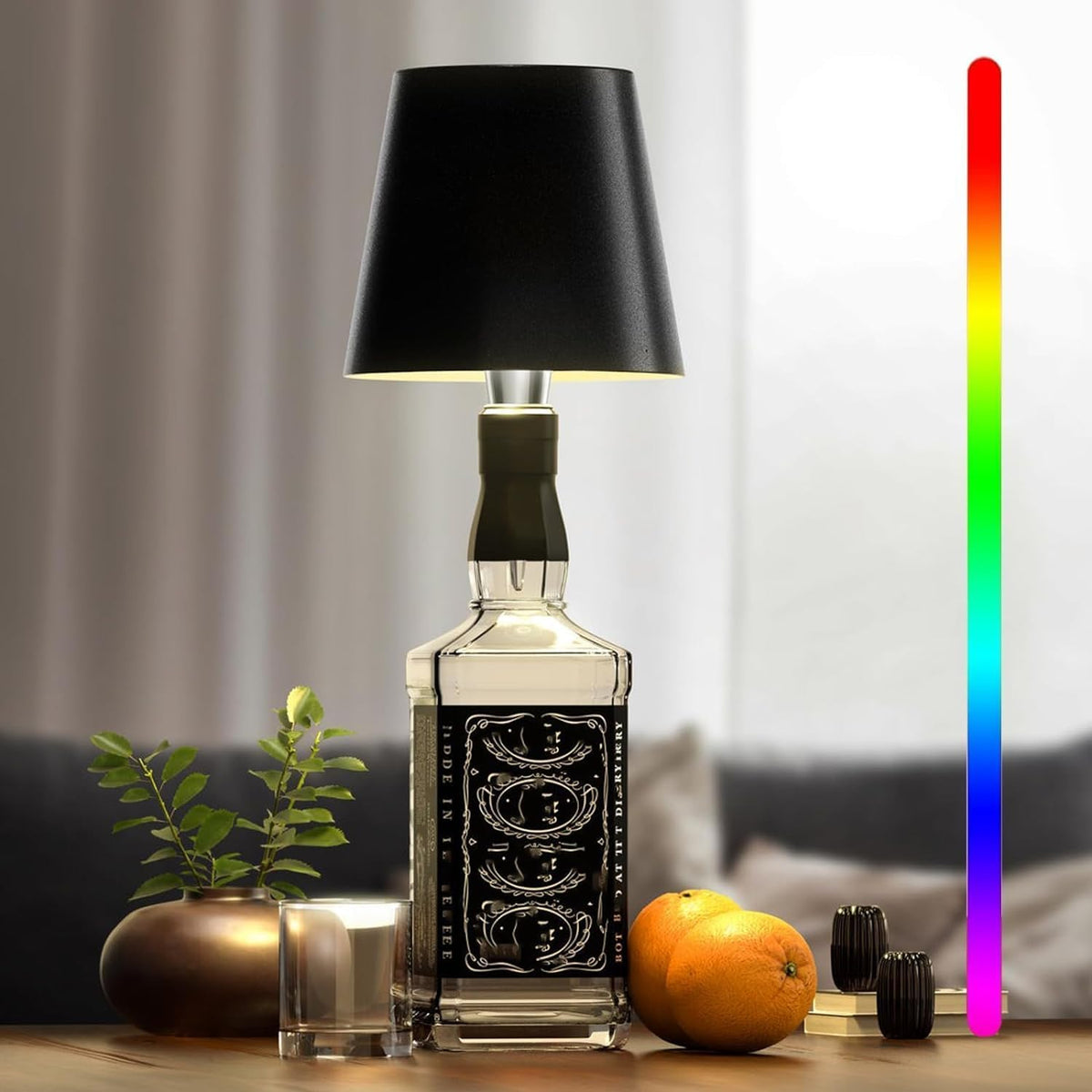 Draadloze Tafellamp met Touch Bediening Dimbaar USB Oplaadbaar Sfeerverlichting Nachtlampje voor Binnen en Buiten