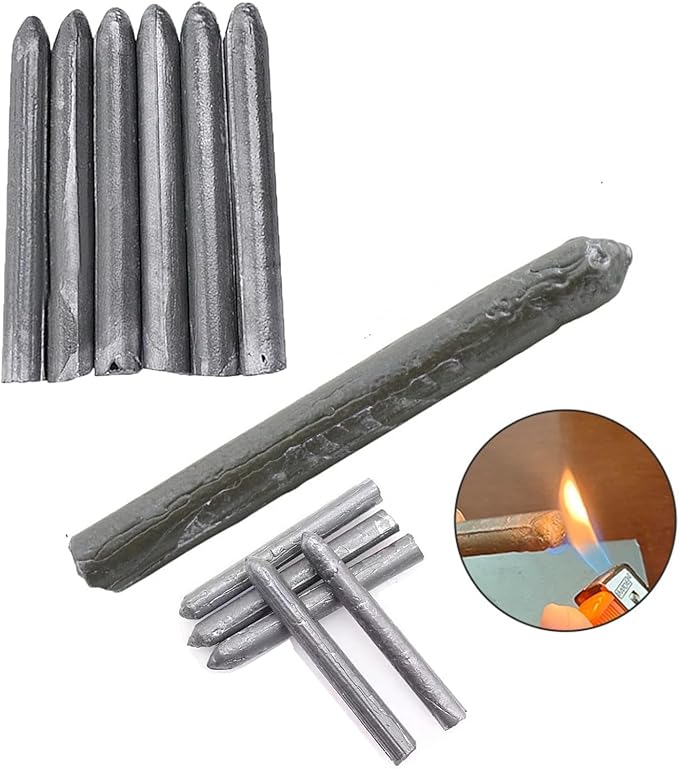 Aluminium Lasstaafset (10 Stuks) - Repareer Metalen Oppervlakken met Aansteker of Brander