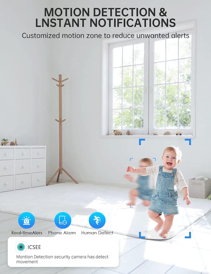 Slimme Beveiligingscamera Gloeilamp met 360° Rotatie Nachtzicht HD Bewaking voor Thuis Kantoor Babykamer