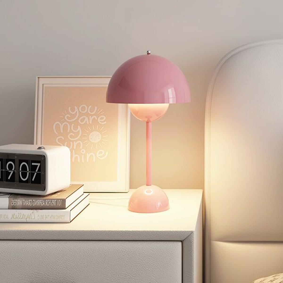 Scandinavische Tafellamp met Dimbaar Warm Licht - Minimalistische Design Lamp voor Woonkamer & Slaapkamer