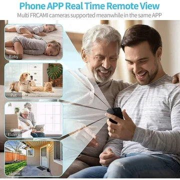 Draadloze Minibewaakingscamera met Live Audio & Video | Magnetische Beveiligingscamera voor Binnen & Buiten