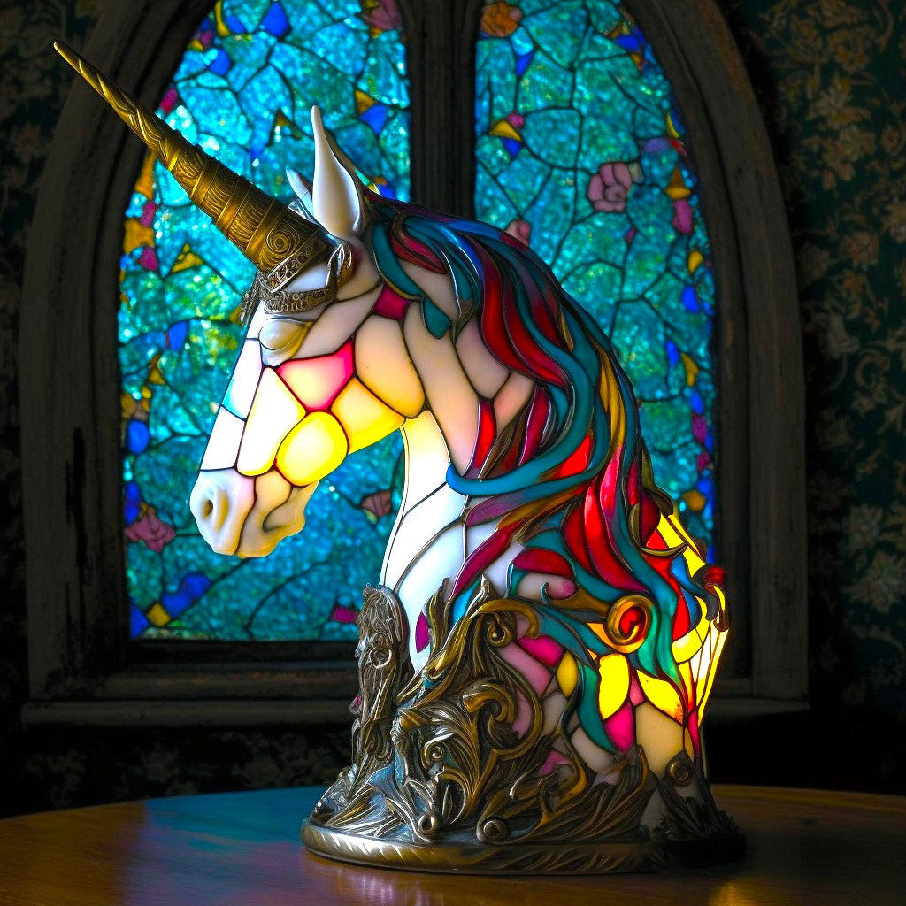 Decoratieve Tafellamp Glas Tiermotief LED-verlichting 20x15x12cm Handgemaakt Buntglas Sfeerlamp Woonkamer