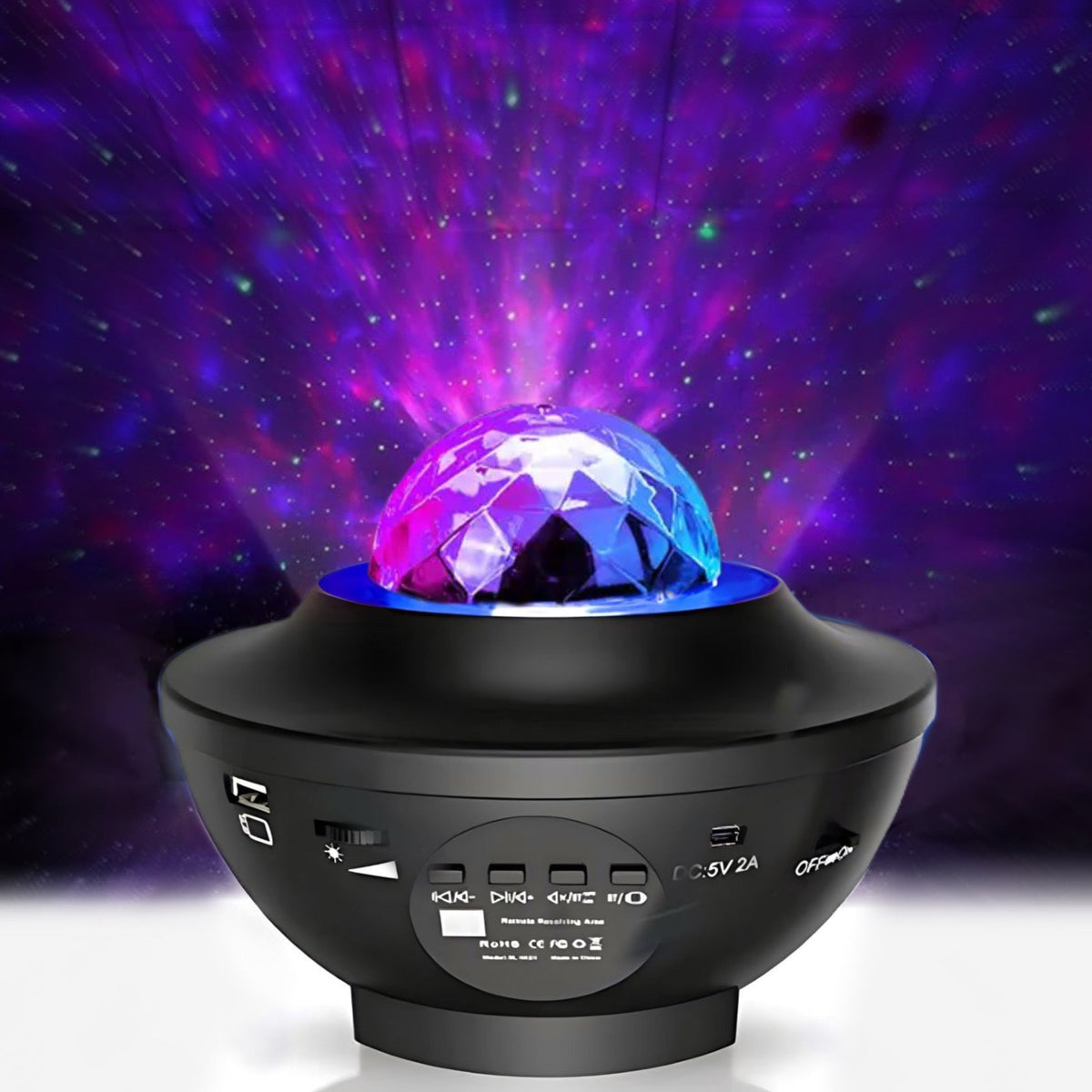 Sterrenprojector met Bluetooth Geluid en App Besturing Galaxy Nachtlampje LED Sfeerverlichting Slaapkamer