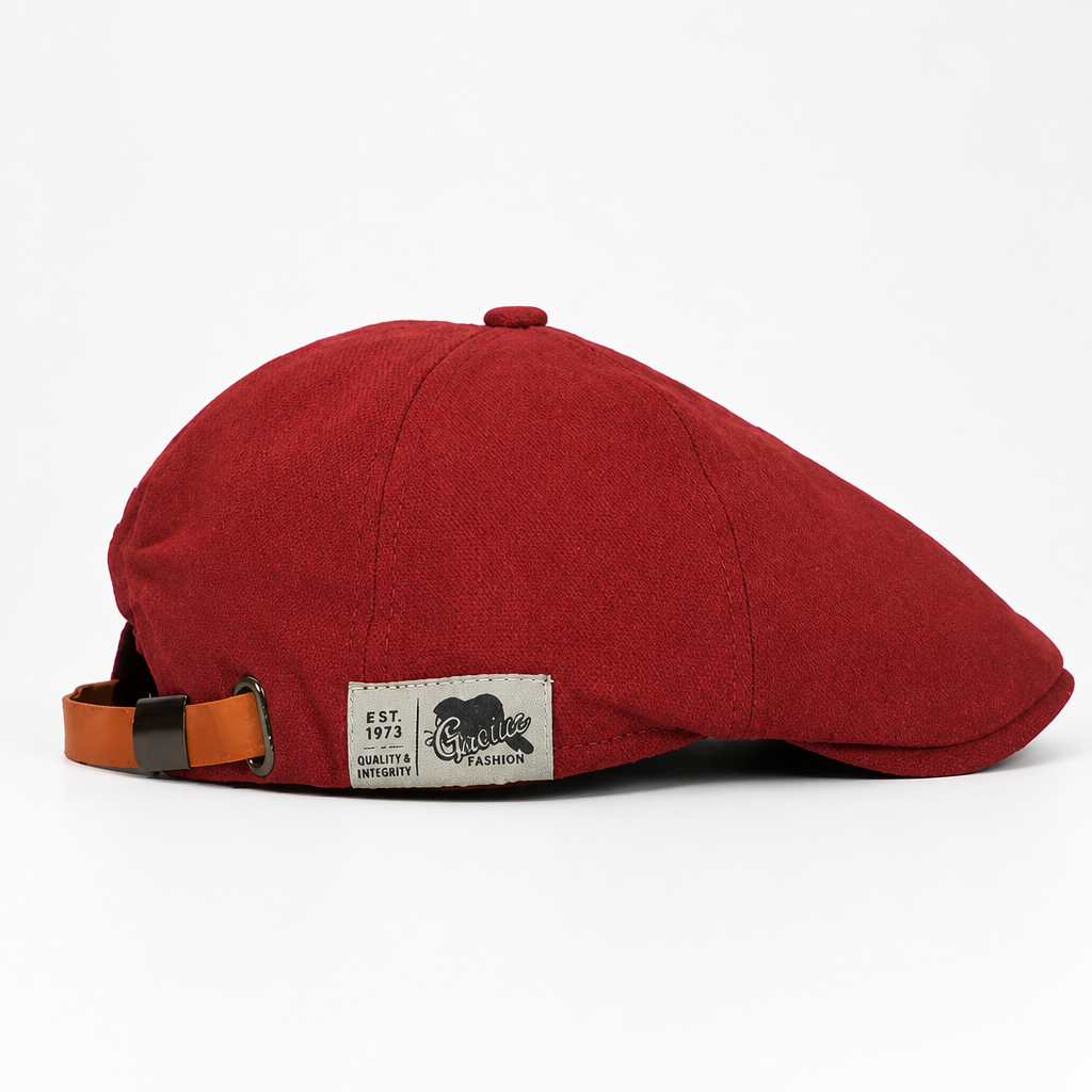 Verstelbare Katoenen Platte Pet voor Heren Lichtgewicht Ademend Klassiek Casual Hoofddeksel Retro Stijl