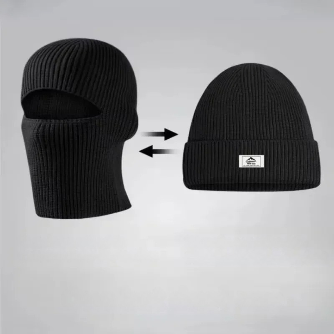Wintermuts met Geïntegreerd Gezichtsmasker Warme Balaclava Sportmuts Windbestendig voor Ski en Outdoor