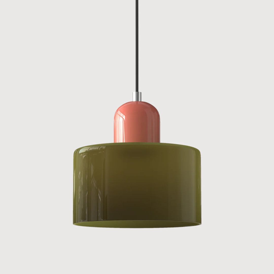 Lismeno Retro Hanglamp - Glazen Hanglamp met Warm Licht voor Eettafel, Keuken & Woonkamer