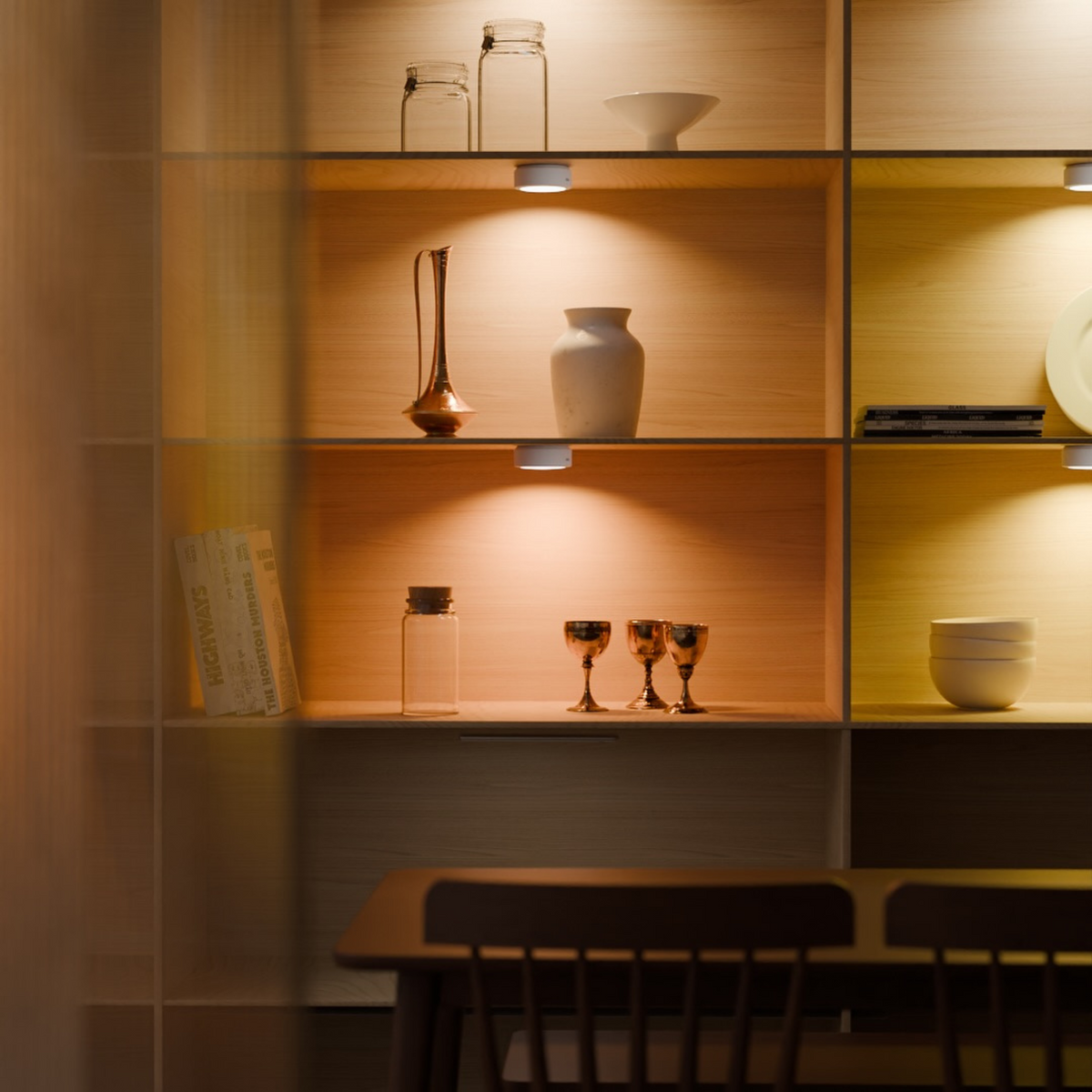 Oplaadbare LED-Spotlights met Bewegingssensor en Dimfunctie - Set van 3 Magnetische Draadloze Lampen voor Elke Kamer