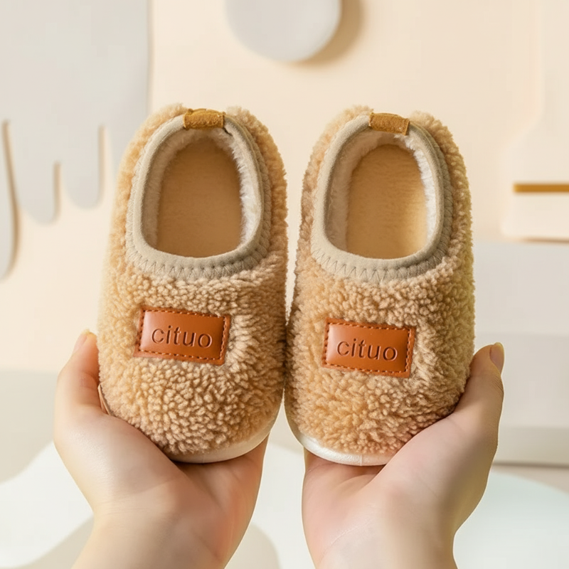 Zachte Winterpantoffels voor Kinderen met Antislipzool Warme Voering Comfort Binnenschoenen Peuters Kleuters