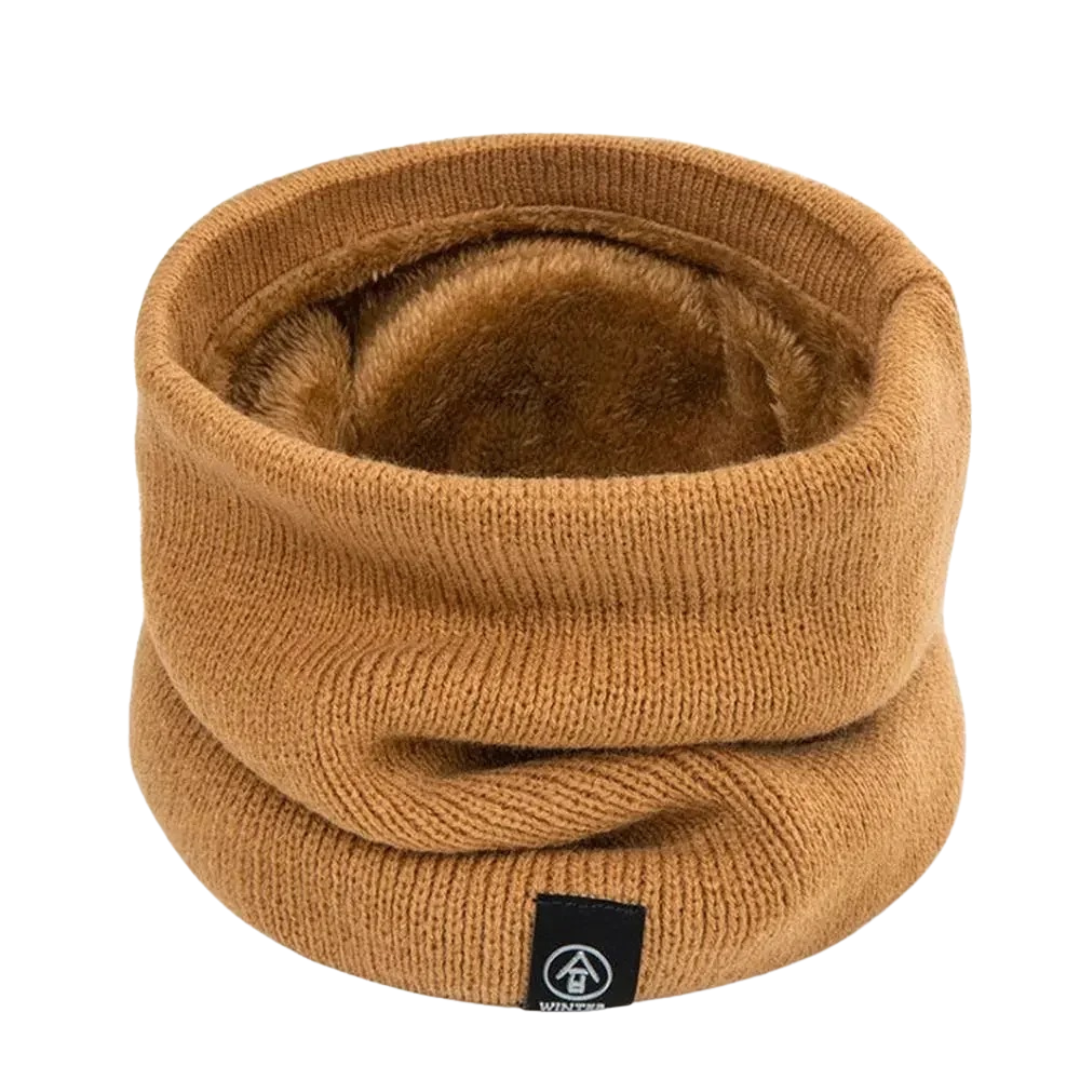 Gebreide Nekwarmer met Fleece Voering Unisex Winter Halsverwarmers 2-Pack voor Outdoor Sport en Wandelen