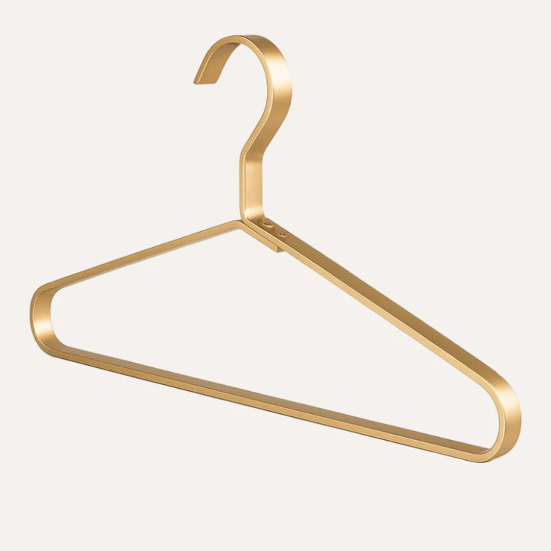 Luxe Metalen Kledinghangers Set van 4 Stuks Ruimtebesparend Antislip Design Georganiseerde Garderobe Kast