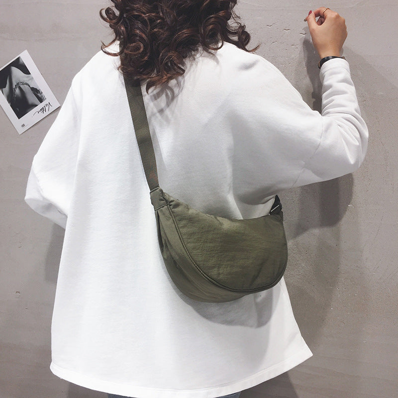 Halve Maan Schoudertas Kunstleer Elegante Damestas Crossbody Handtas Mode Accessoire Casual Dagelijks Gebruik