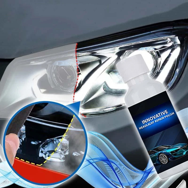 Koplamp Restauratie Set 20ml Herstelvloeistof met Spons voor Autolampen UV Bescherming Hydrofobe Coating