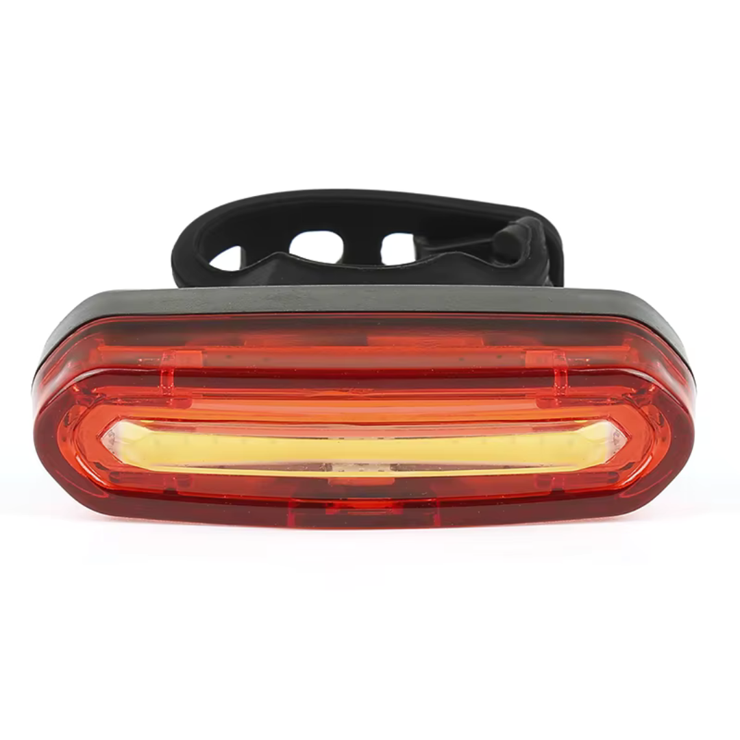 Compacte USB Fietsachterlicht met 200 Lumen & Stroboscoop - Veiligheidslicht voor Nachtritten, 4 Lichtmodi, Waterdicht IPX5