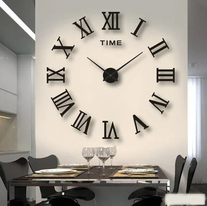 DIY Wandklok met Losse Cijfers 60-130cm Zwart Zilver Goud Fluorescerend Modern Design Woonkamer Interieur