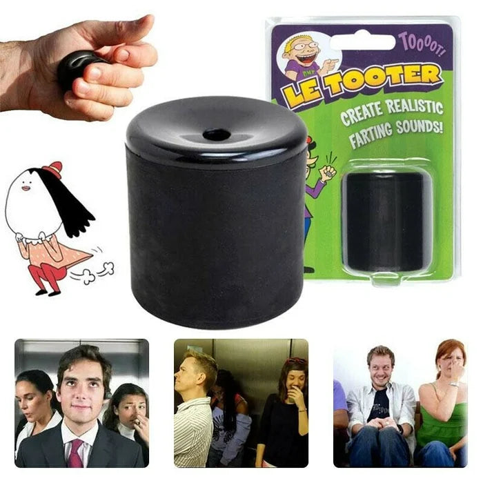 Geluidsgadget Rubber Zwart 19 cm Geluidseffect Grappig Speelgoed Feest Humor Cadeau Entertainment Party